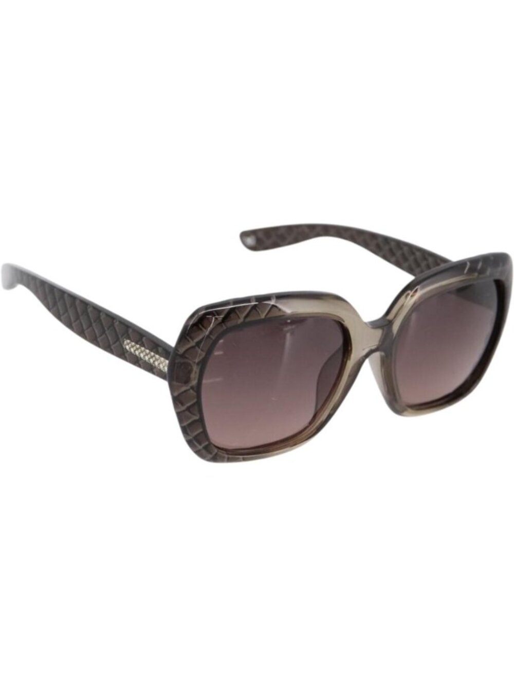 BOTTEGA VENETA INTRECCIATO Sunglasses Plastic Black Gold Tone